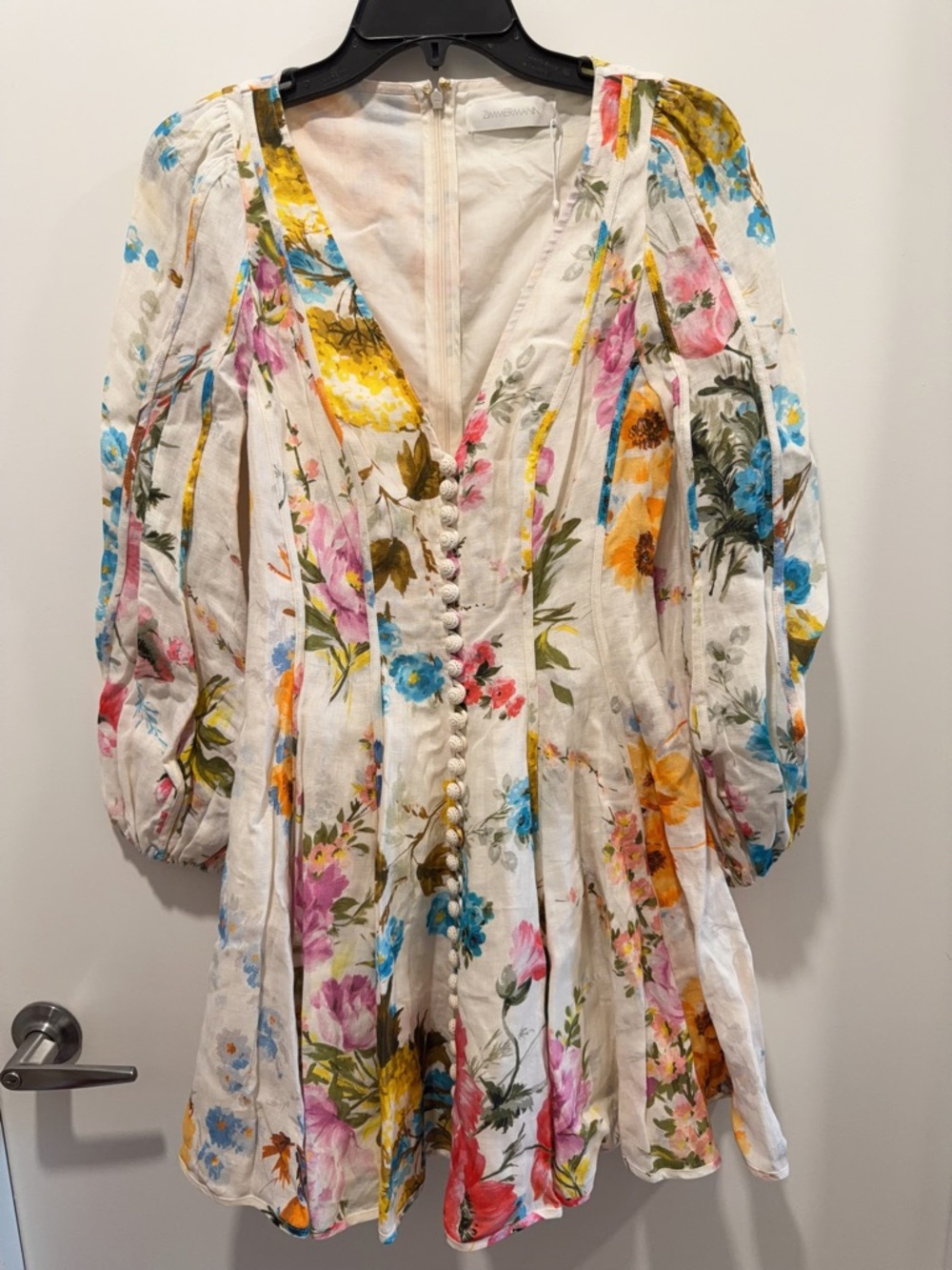 NWT AU1 Zimmermann Halcyon Panelled Mini Dress